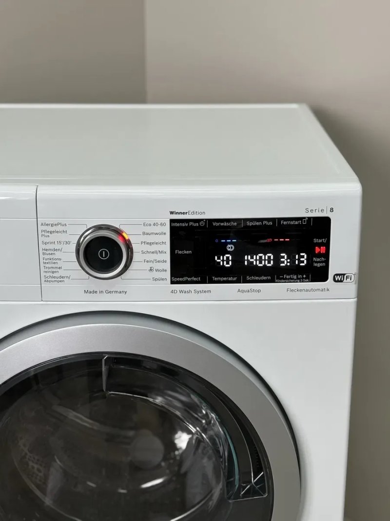Bosch Serie 8 WAV28MWIN пральна машина 9 кг 1400 об/хв A+++ Німеччина преміум — фото 4