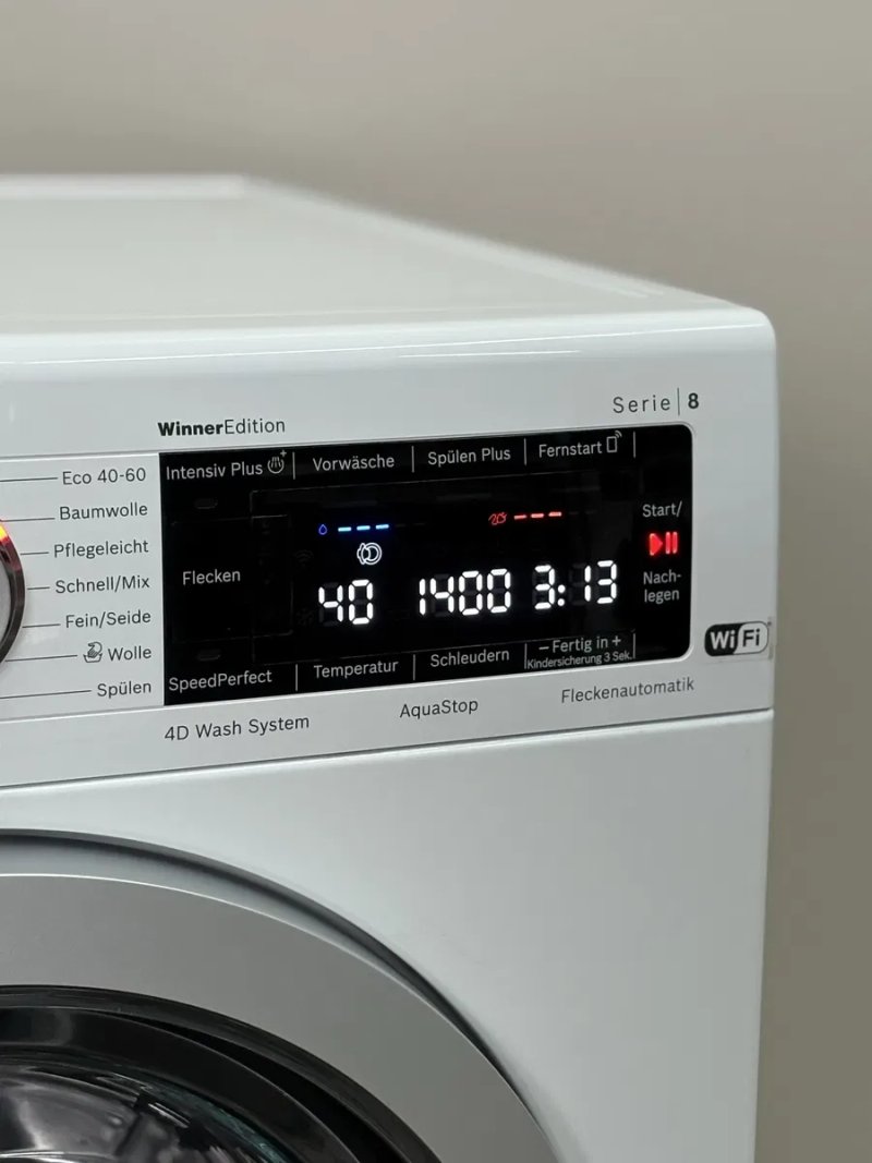 Bosch Serie 8 WAV28MWIN пральна машина 9 кг 1400 об/хв A+++ Німеччина преміум — фото 7