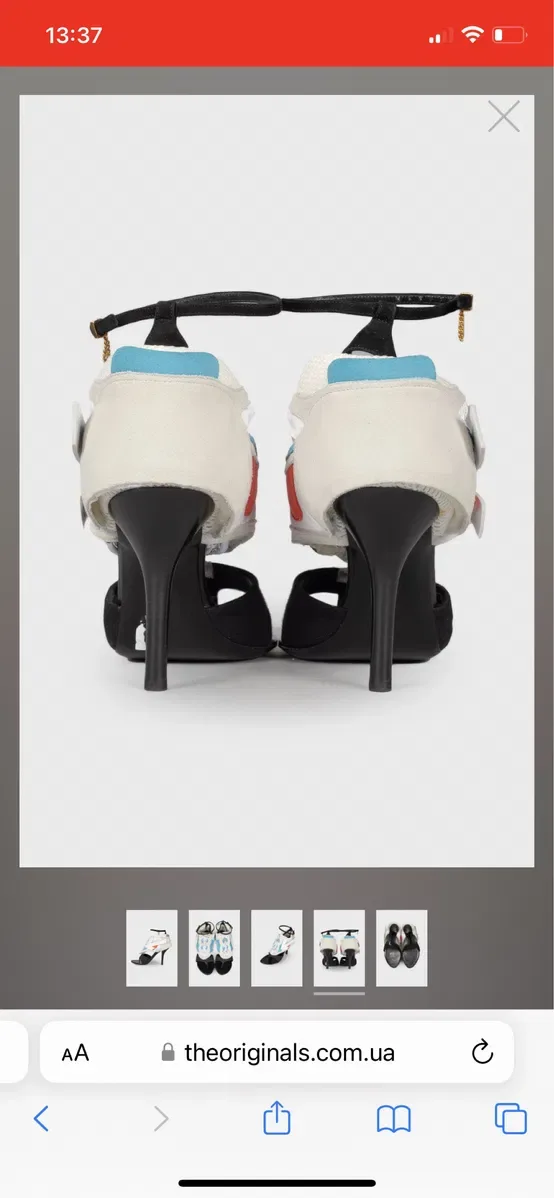 Босоніжки off-white туфлі/кеди/кросівки — фото 4