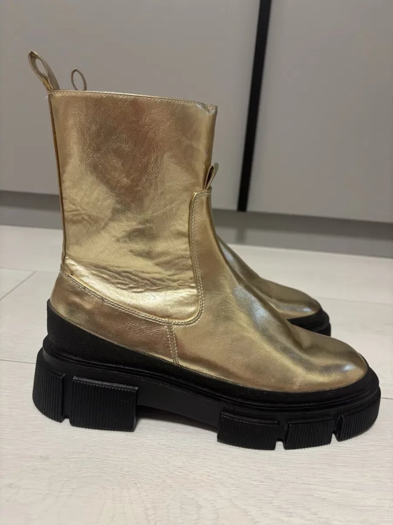 Ботинки челсі ZARA GOLD черевики р.40 — фото 4