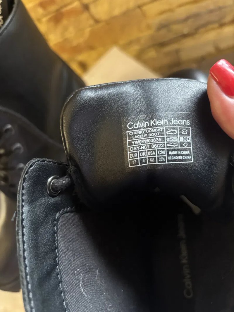 Ботинки чоботи оригінал  Calvin Klein натуральна шкіра 37 розмір — фото 8