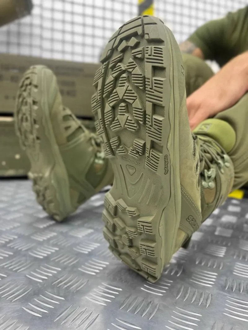 Ботинки Salomon Forces 2 Olive тактические военные берцы олива GTX — фото 6