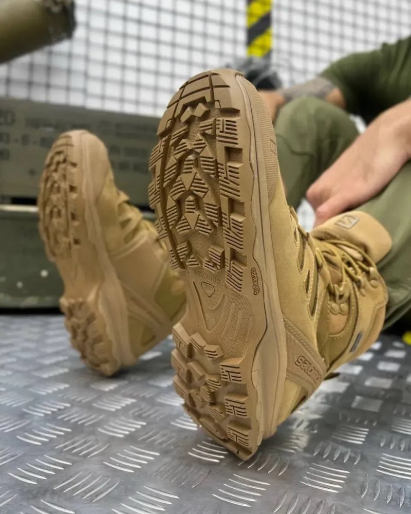 Ботинки Salomon Quest 4D GTX Forces 2 Coyote | Тактические берцы — фото 2