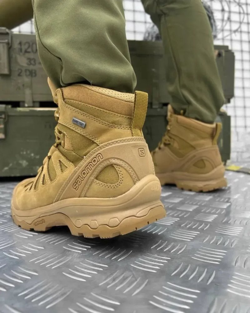 Ботинки Salomon Quest 4D GTX Forces 2 Coyote | Тактические берцы — фото 3
