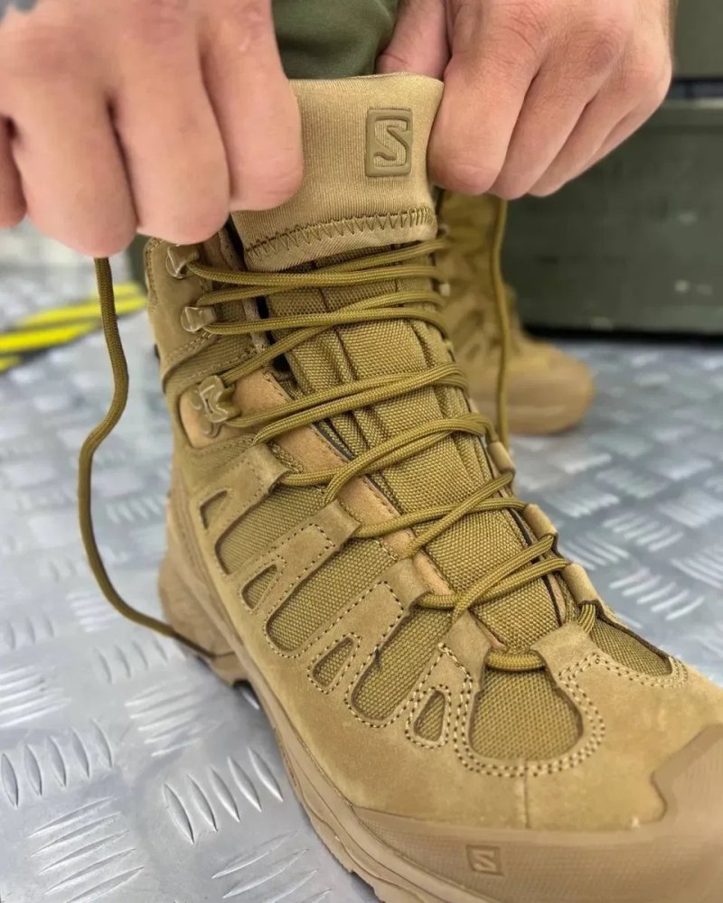 Ботинки Salomon Quest 4D GTX Forces 2 Coyote | Тактические берцы — фото 4