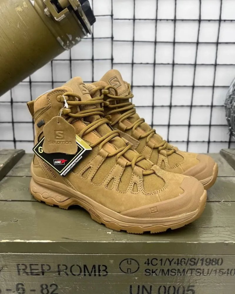 Ботинки Salomon Quest 4D GTX Forces 2 Coyote | Тактические берцы — фото 5