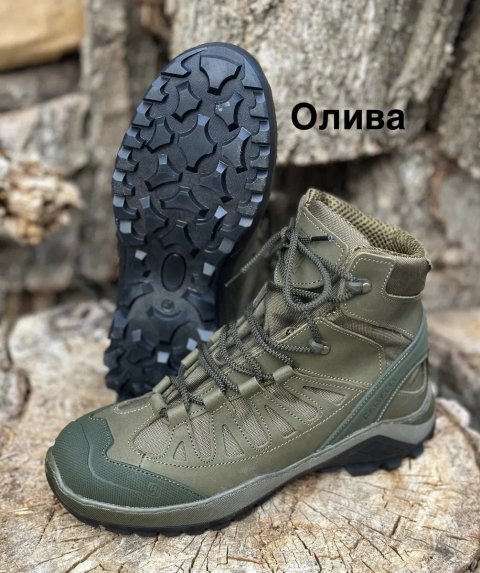 Ботинки тактичні демісезонні/зима GORE-TEX / Хутро штучне натуральне  шкіряні.