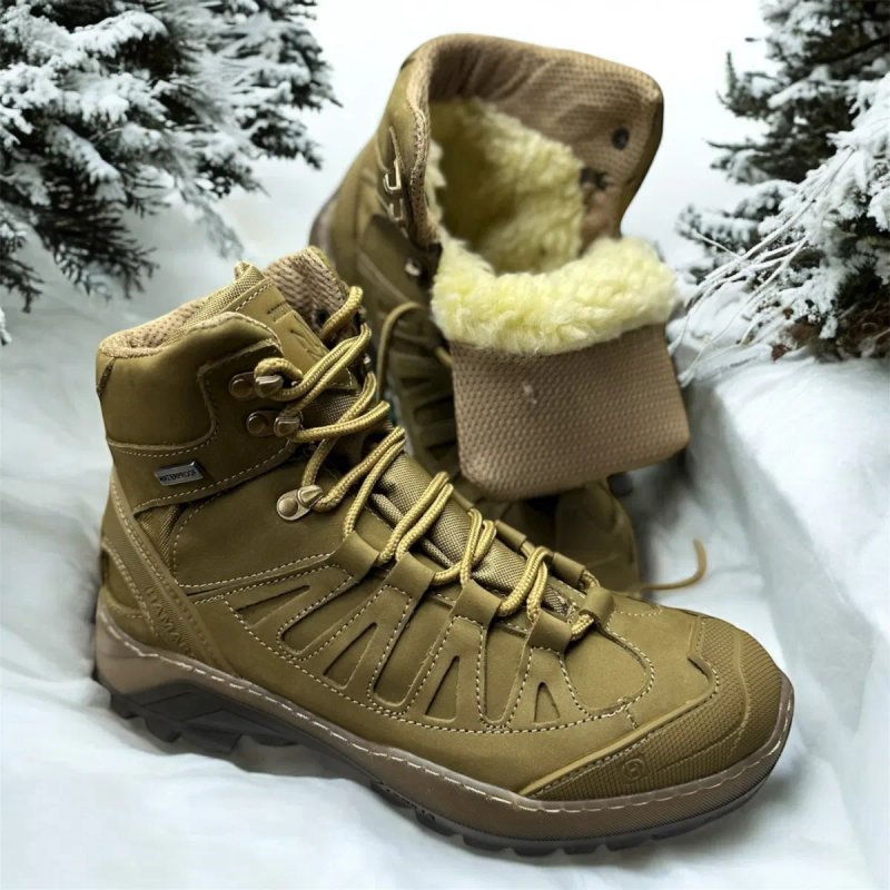 Ботинки тактичні демісезонні/зима GORE-TEX / Хутро штучне натуральне  шкіряні. — фото 5