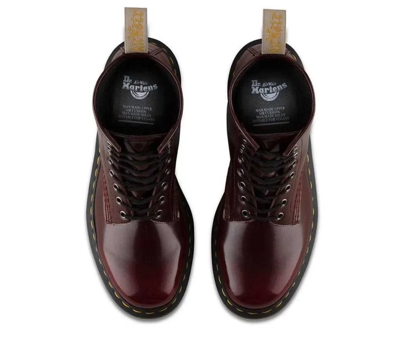 Ботинки жіночі Dr. Martens 1460 Vegan Cherry Red. Оригінал! Розмір 38. — фото 3