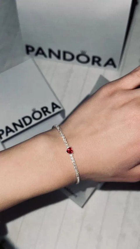 Браслет Pandora Червоне серце / Браслет Пандора / Pandora Bracelet / Браслет Pandora Рожеве серце