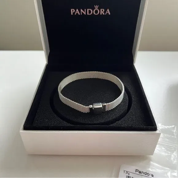 Браслет Pandora Reflexions / Сітчастий браслет Пандора Рефлекшинс / Браслет Pandora Reflexions — Стильний подарунок дівчині / коханій — фото 6