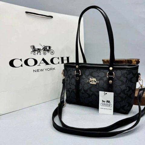 Брендова жіноча сумка Coach Mini Tote, Тоут з ремінцем через плече