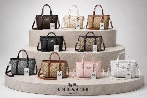 Брендова Жіноча сумка Тоут Coach Tote мини Шопер