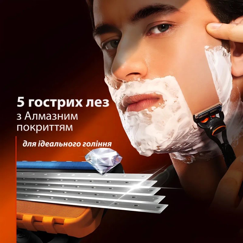 Бритва (станок) Gillette Fusion з 5 змінними касетами вир. Німеччина - 100% Оригінал — фото 6
