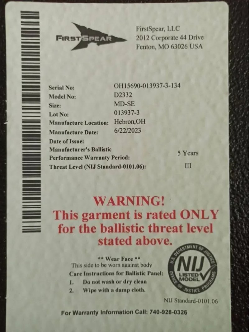 Бронеплити First Spear NIJ III США розміри M (2,2 кг) XL (2,8 кг) бронеплити 3 клас керамічні бронеплити легкі США. Ціна за комплект 8800 грн — фото 6