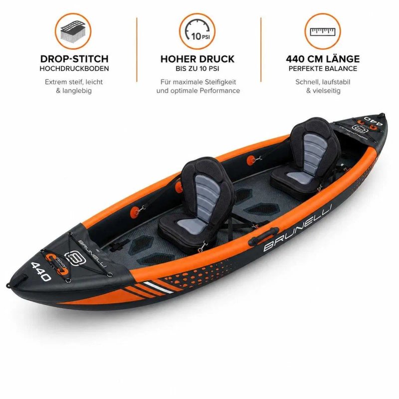BRUNELLI 440 RAPTOR 100% Дропстіч 2 місця КАЯК Kayak Molveno байдарка SUP САП дошка 2 шари слоя доска надувна Aqua Marina Tomahawk AIR C K AquaMarina — фото 7