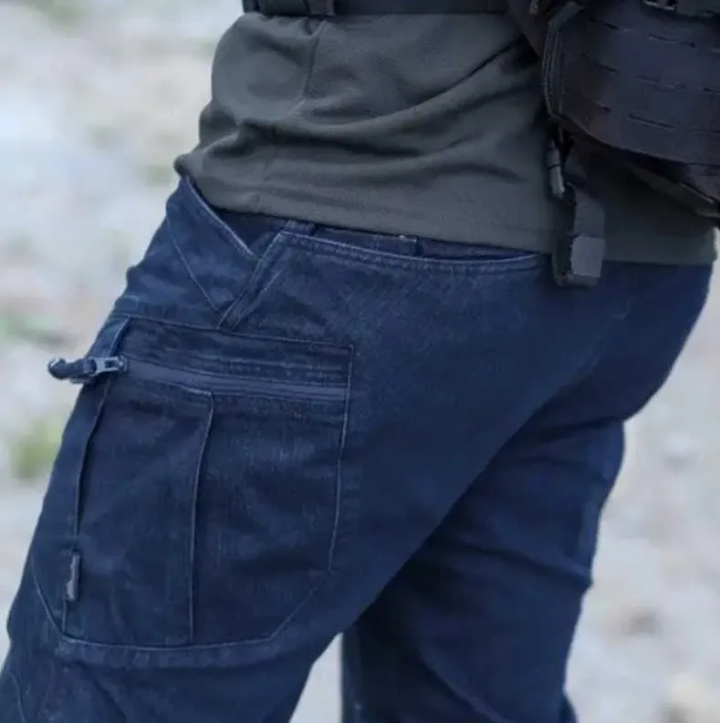 ‼️БРУТАЛЬНІ ДЖИНСИ UTP HELIKON-TEX DENIM Stretch urban utility style модель Бестселлер брюки Хіт‼️ — фото 2
