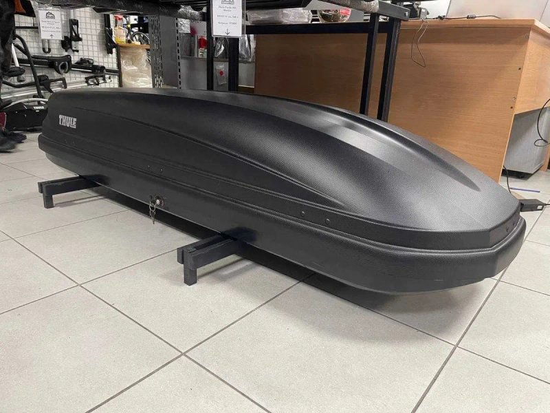 БУ Автобокс Thule на дах авто Pacific 600 L 780 Antracite чорний матовий антрацит 190x63x39 (S 340 л) 196x78x45 (L) 420 л новий вживаний вітрина — фото 2
