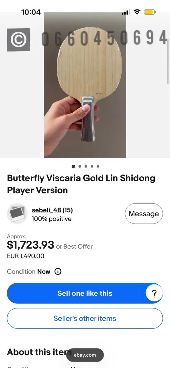 Butterfly Viscaria Gold Logo pro player version “fish scale” 90 та 95 грам  short code “номерна” «цифрова» є 2 шт — фото 5