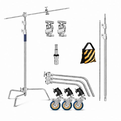 C-Stand Profi-Light  330см журавль стійка і стріла  на колесах+ шпигот+ мішок