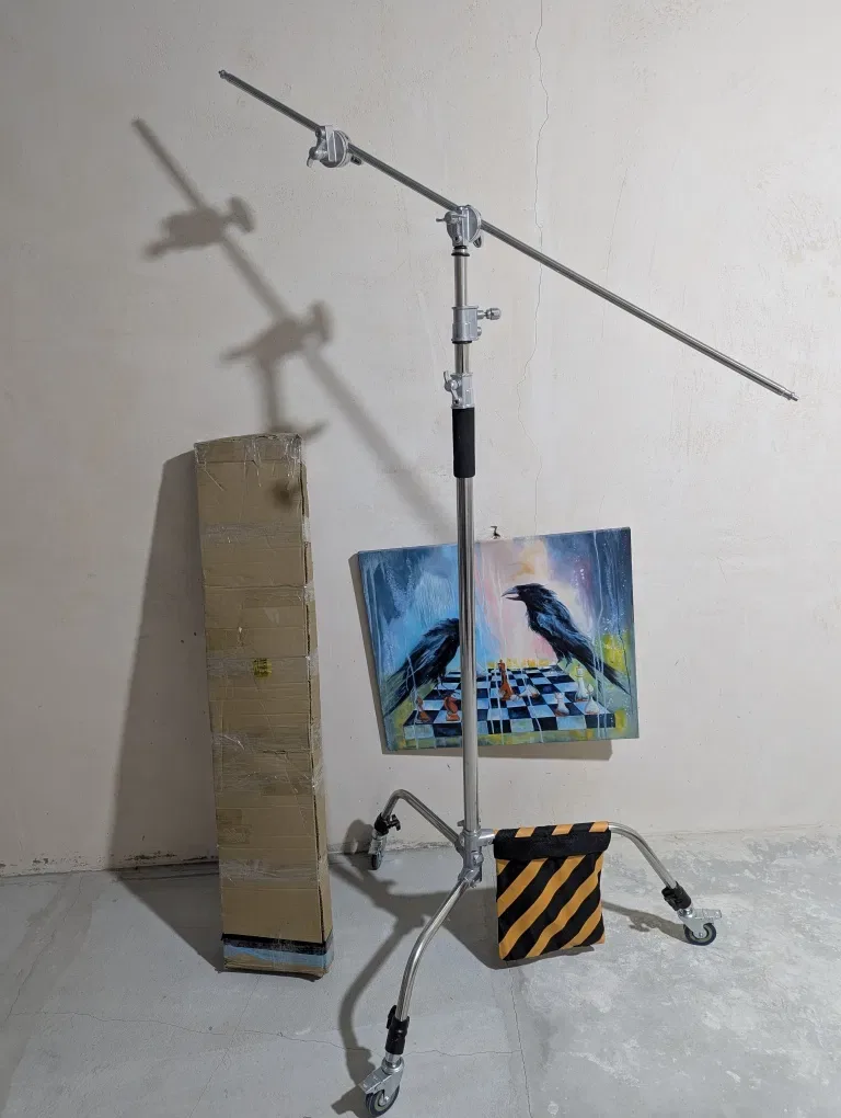 C-Stand Profi-Light  330см журавль стійка і стріла  на колесах+ шпигот+ мішок — фото 2