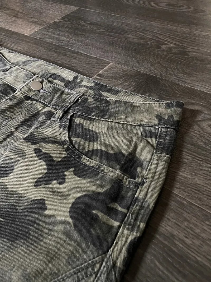 Camo baggy jeans | Камуфляжні широкі джинси sk8 y2k type rock opium rap rep jaded london — фото 3