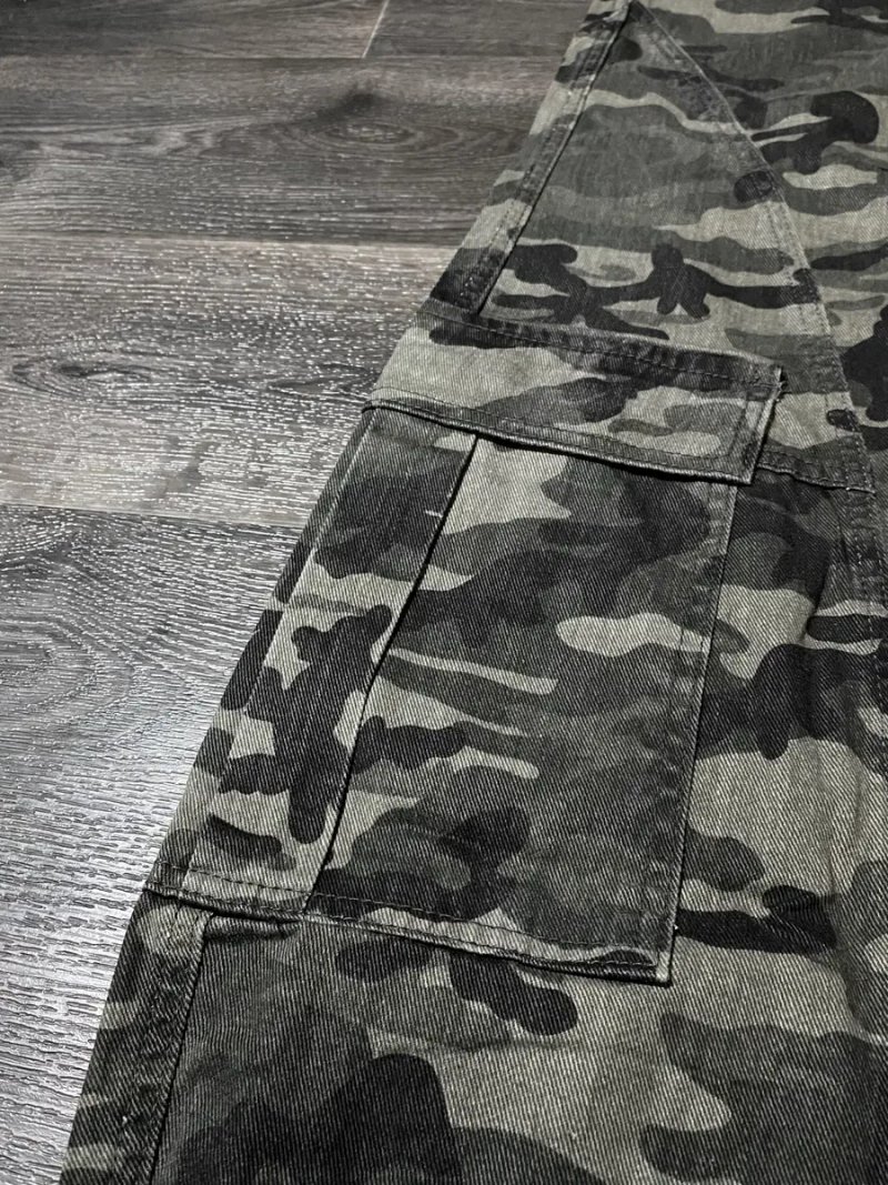 Camo baggy jeans | Камуфляжні широкі джинси y2k sk8 opium type rap rep jaded london rock — фото 3