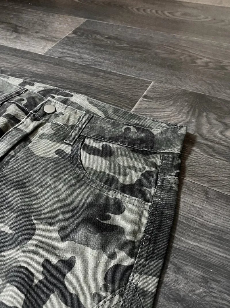 Camo baggy jeans | Камуфляжні широкі джинси y2k sk8 opium type rap rep jaded london rock — фото 4