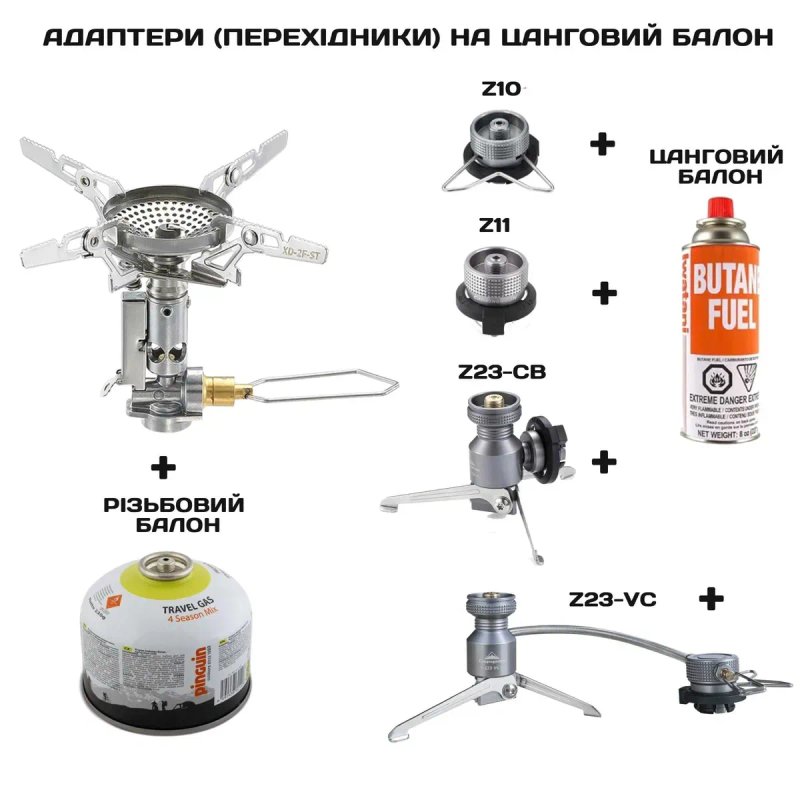 Campingmoon XD-2F туристичний газовий пальник/газовая горелка/плитка — фото 7