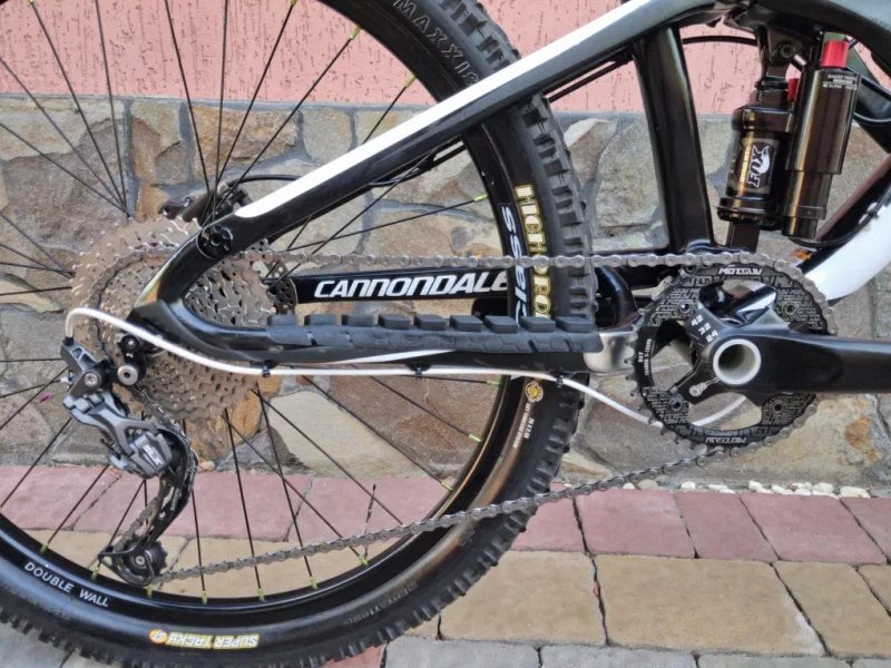Cannondale Trigger карбоновий двопідвіс гірський велосипед, Lefty, Fox Dyad RT2, Shimano Deore XT, SLX, 26 колеса — фото 5