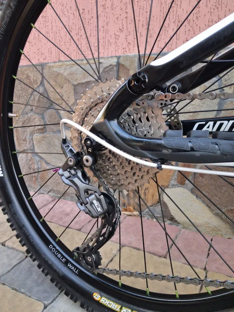 Cannondale Trigger карбоновий двопідвіс гірський велосипед, Lefty, Fox Dyad RT2, Shimano Deore XT, SLX, 26 колеса — фото 6