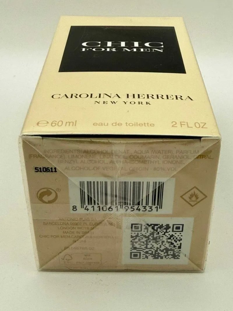 Carolina Herrera Chic for men edt 60 мл Оригинал — фото 2