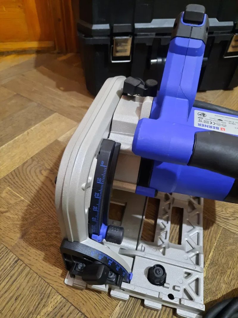 Чехія!!Прфесійна занурювальна дискова пила Berner BPS-59 E,1300вт,165мм(Dewalt) в кейсі — фото 4