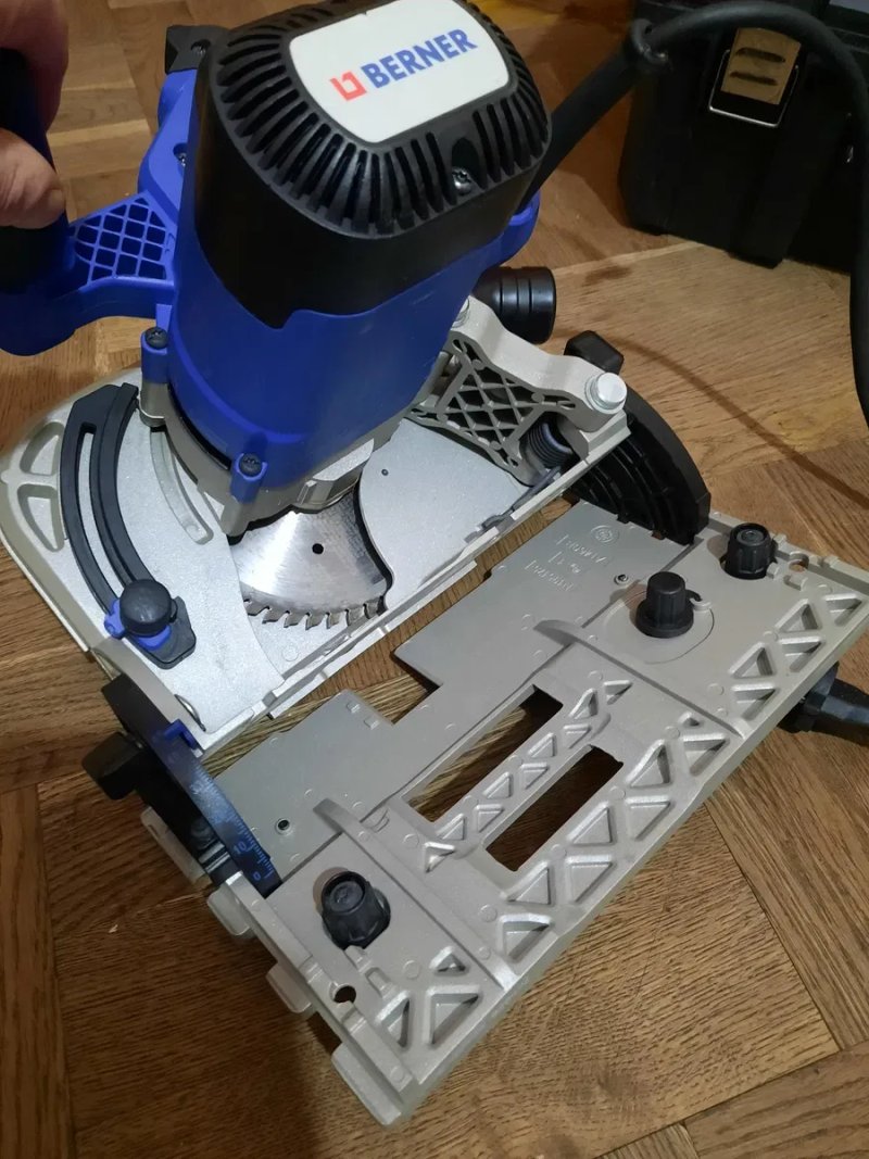 Чехія!!Прфесійна занурювальна дискова пила Berner BPS-59 E,1300вт,165мм(Dewalt) в кейсі — фото 7