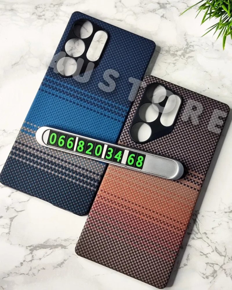 Чехол Carbon Magsafe на Samsung S25 Ultra карбон арамид кевлар — фото 2
