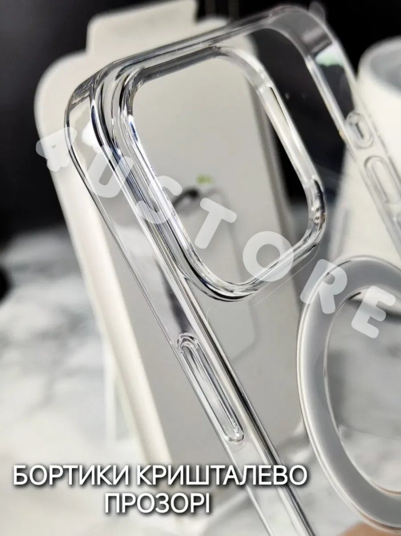 Чехол Clear Magsafe на iPhone 15 Pro Max прозрачный чохол прозорий — фото 2