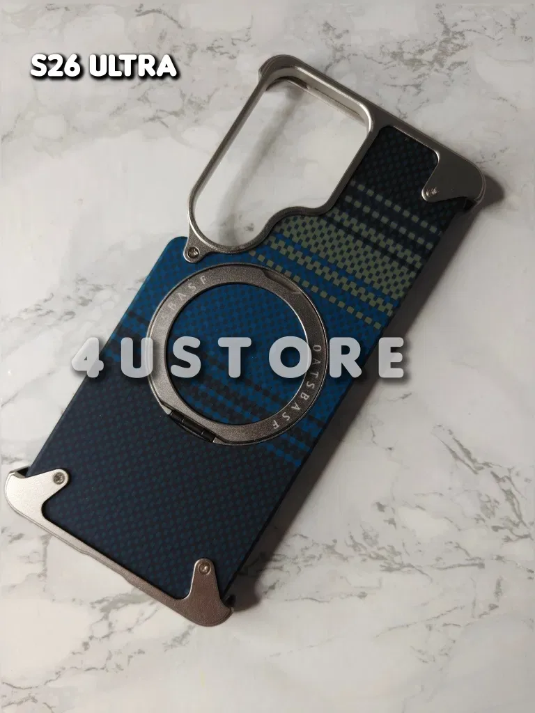 Чехол Metal Magsafe на Samsung S25 S26 Ultra бампер Чохол металевий шкіра — фото 4