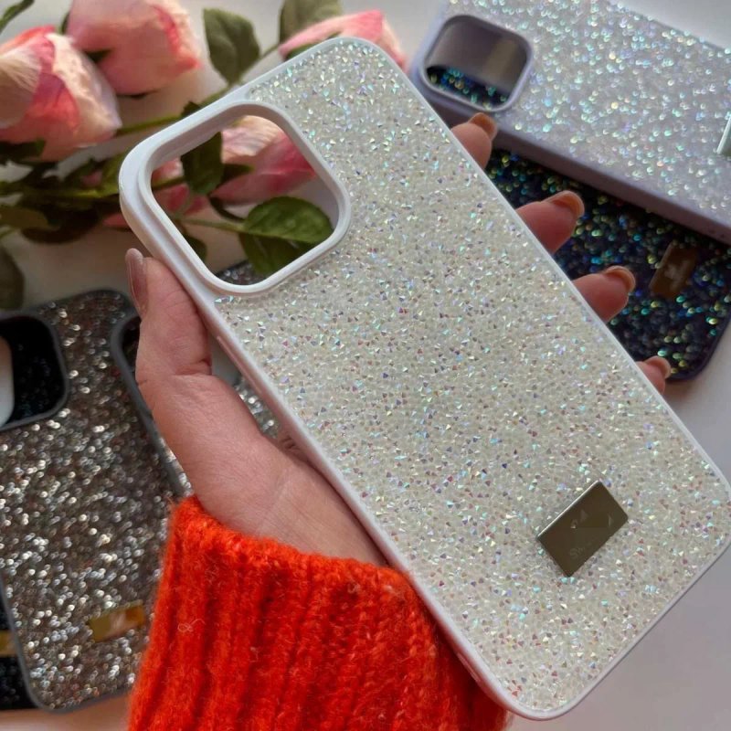 Чехол с камушками стразами Swarovski сваровски iPhone 16 / 17 Pro Max чохол для айфон 18 про макс — фото 5