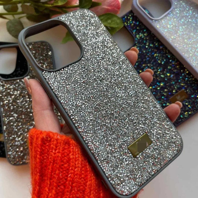 Чехол с камушками стразами Swarovski сваровски iPhone 16 / 17 Pro Max чохол для айфон 18 про макс — фото 6