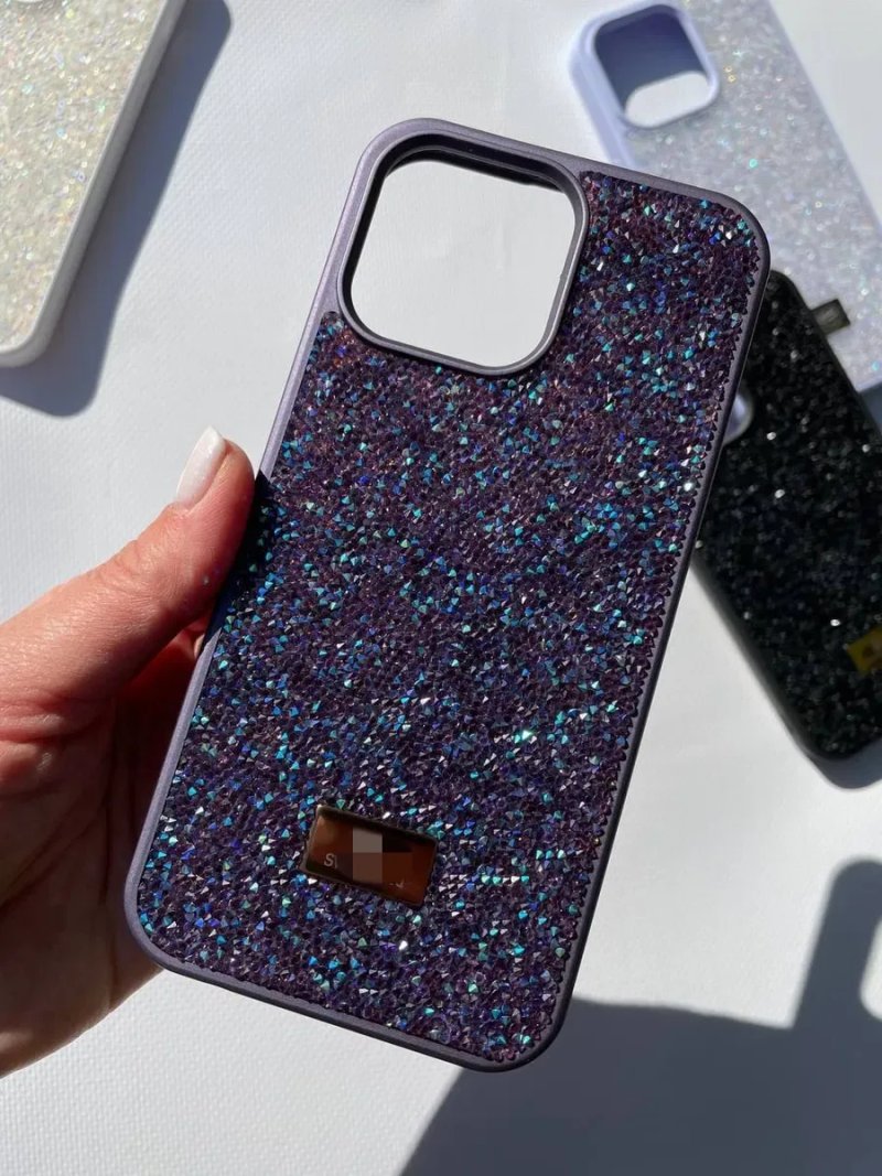 Чехол с камушками стразами Swarovski сваровски iPhone 16 / 17 Pro Max чохол для айфон 18 про макс — фото 7