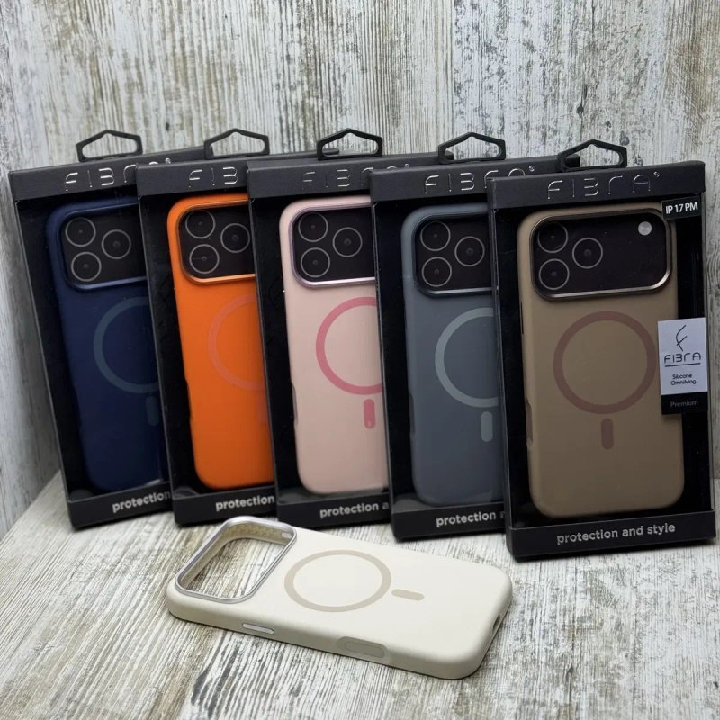 Чехол софттач Fibra Silicone OmniMag на iPhone 17 Pro Max/ 17 Pro Чохол — фото 8