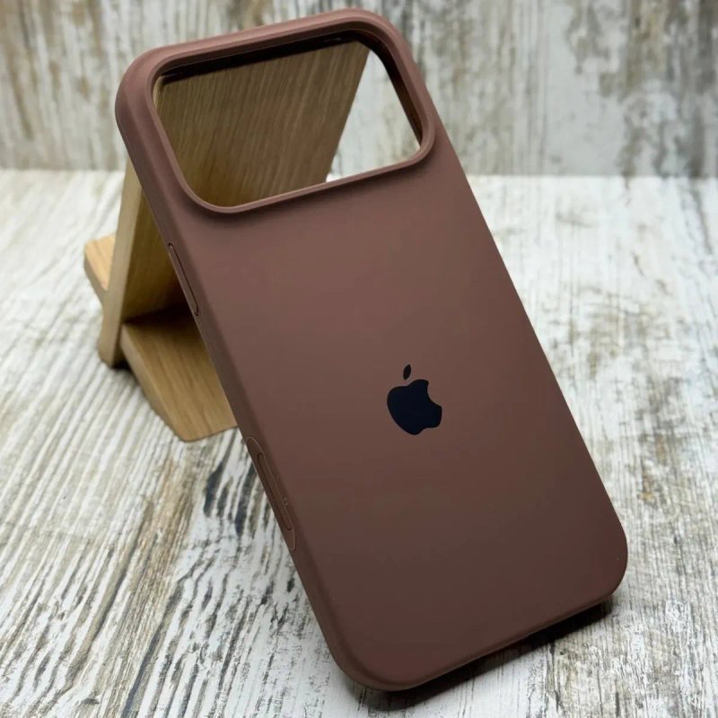 Чехол софттач Silicone Case на iPhone 17 Pro Max/ 17 Pro Чохол Brown — фото 3