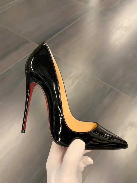 Черные туфли-лодочки Louboutin So Kate Лабутены 10 12 см чорні туфлі