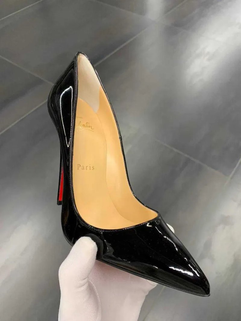Черные туфли-лодочки Louboutin So Kate Лабутены 10 12 см чорні туфлі — фото 2