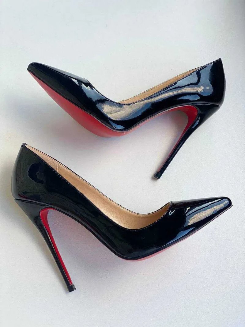 Черные туфли-лодочки Louboutin So Kate Лабутены 10 12 см чорні туфлі — фото 4
