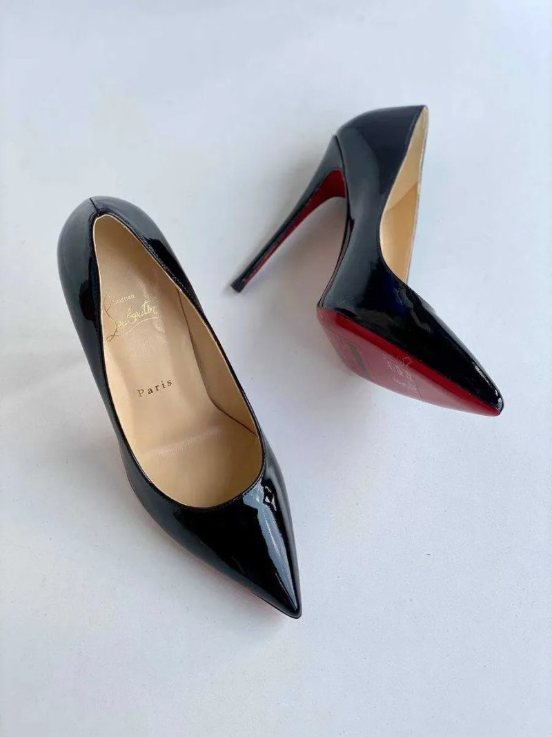 Черные туфли-лодочки Louboutin So Kate Лабутены 10 12 см чорні туфлі — фото 5
