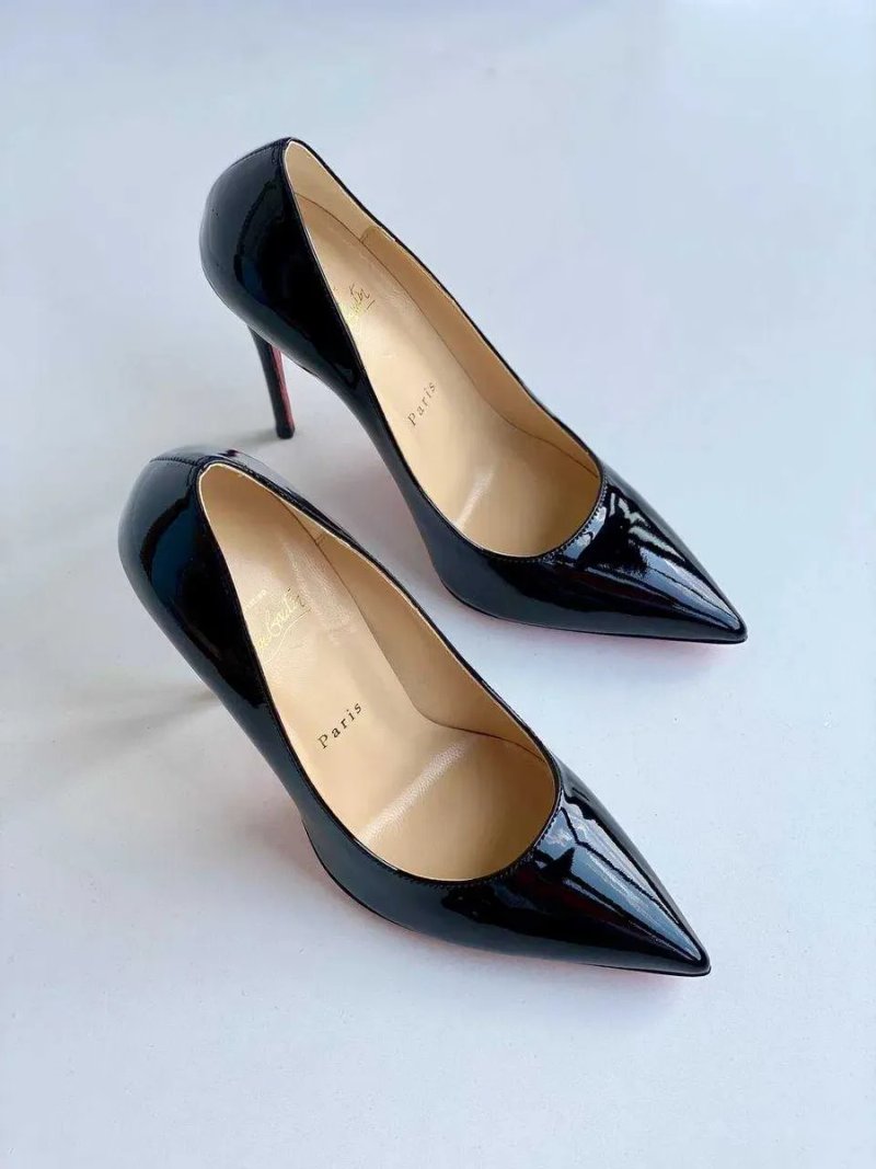 Черные туфли-лодочки Louboutin So Kate Лабутены 10 12 см чорні туфлі — фото 6