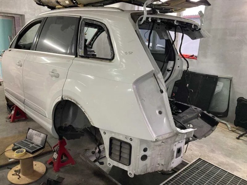Четверть задняя левая черная \ белая \ серая Audi Q7 4M 2015 - 2021 — фото 3