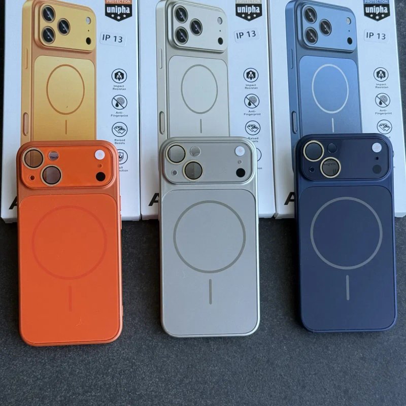 Чохол iPhone 13 | 14 Ag Glass матовий скляний з MagSafe дизайн айфон 17. Чехол айфон 13 | 14 в стиле айфон 17 из защитой камер — фото 2