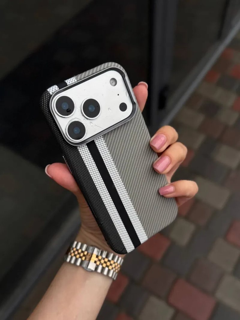 Чохол карбон тонкий легкий для айфон 13 / 14 Pro Max чехол iPhone Pro Max карбоновый MagSafe магсейф — фото 4